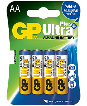 Батарейка  GP Ultra Plus Alkaline 15A(AA/LR06) FSB4